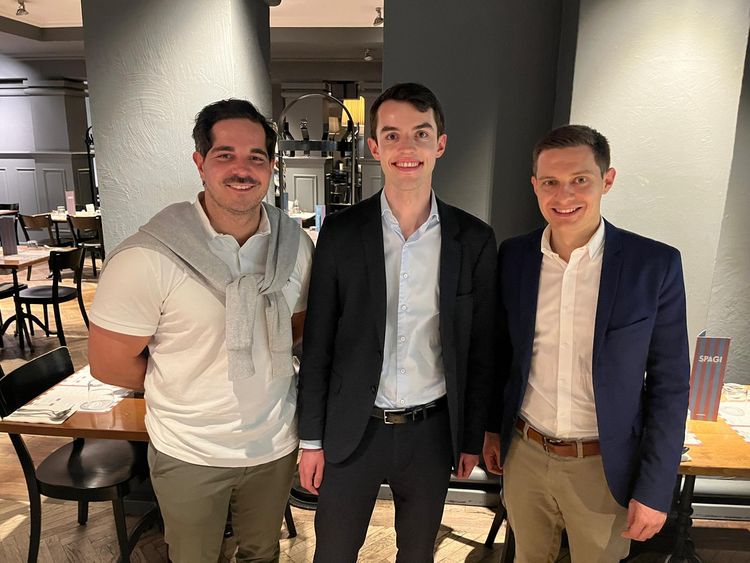 (V.r.n.l: Luca Rüegg, Benjamin Bühler, Nicola Sollberger)